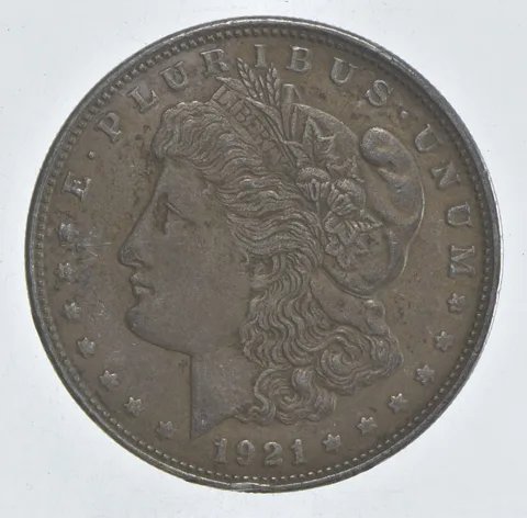 1921 Morgan Silver Dollar - Last Year Issue 90% $1 Bullion *532