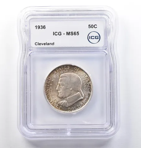 1936 Cleveland OH Commemorative Half Dollar MS65 ICG *0163