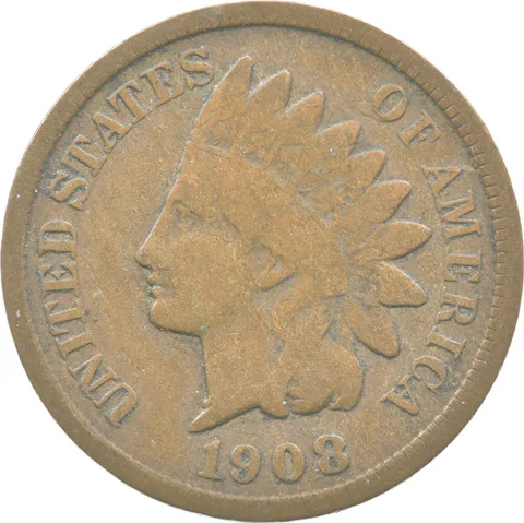 1908-S Indian Head Cent a8987