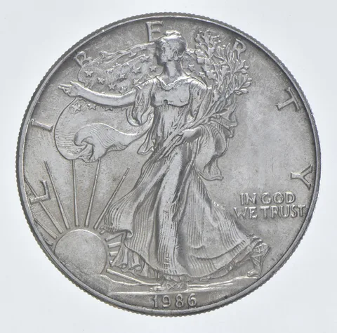Better Date 1986 American Silver Eagle 1 Troy Oz .999 Fine Silver *160