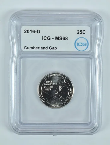 2016-D Washington Quarter ATB Cumberland Gap MS68 ICG
