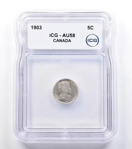 1903 Canada 5 Cents AU58 ICG *1817