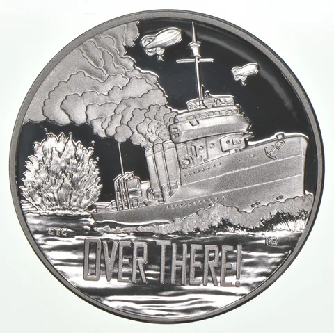 2018 WWI Centennial 1oz Silver Round Military Navy Medal US Mint