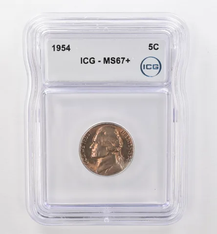 1954 Jefferson Nickel MS67+ ICG Beautiful Tone *9506