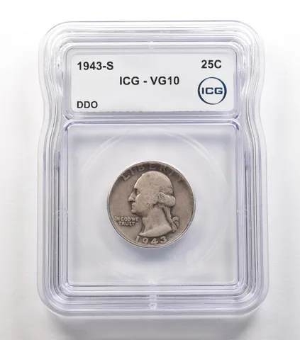 1943-S Washington Quarter DDO VG10 ICG *6689