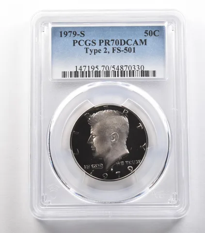 1979-S Kennedy Half Dollar Type 2 FS-501 PR70 DCAM PCGS *4833