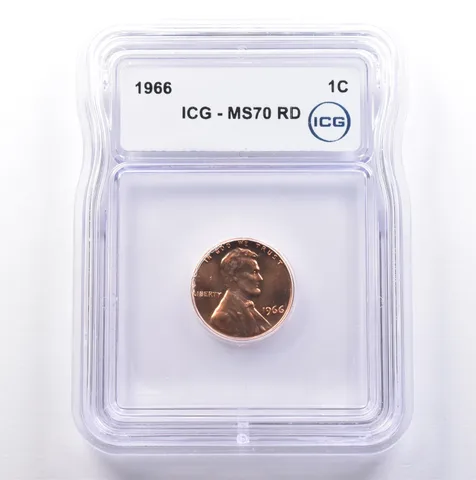 1966 Lincoln Memorial Cent MS70 RD ICG *9026
