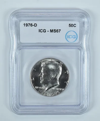 1976-D Kennedy Half Dollar MS67 ICG