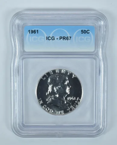 1961 Franklin Half Dollar PR67 ICG