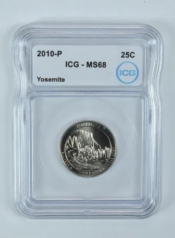 2010-P Washington Quarter ATB Yosemite MS68 ICG