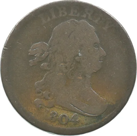 1804 Draped Bust Half Cent *7073
