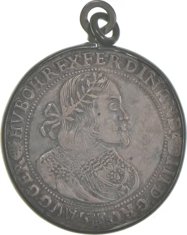 1655 Bohemia 1 Thaler Ferdinand III Pendant Mount *8023