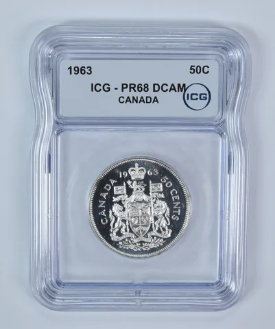 1963 Canada 50 Cents PR68 DCAM ICG
