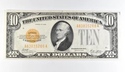 1928 $10 Gold Certificate Yellow Seal *1693