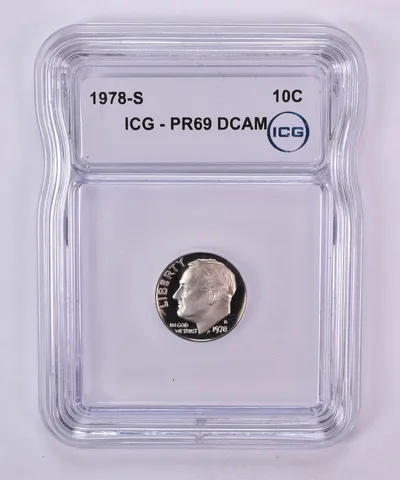 1978-S Roosevelt Dime PR69 DCAM ICG