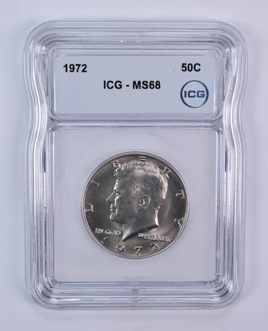 1972 Kennedy Half Dollar MS68 ICG