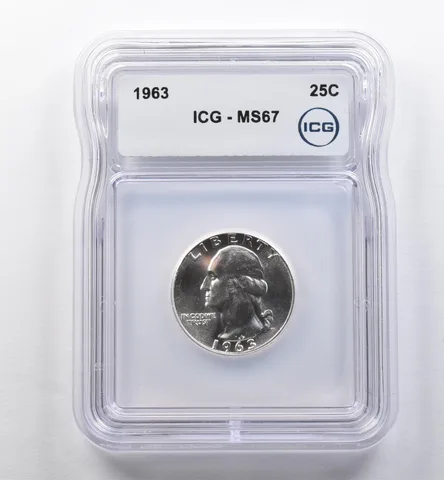 1963 Washington Quarter MS67 ICG a2305