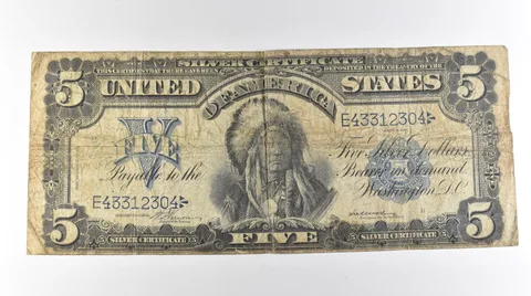 1899 $5 Silver Certificate Large Note Blue Seal *3110