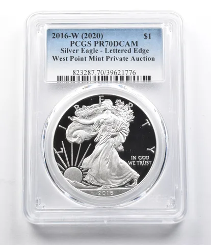 PR70DCam 2016-W (2020) American Silver Eagle West Point Private Auct. PCGS a5925