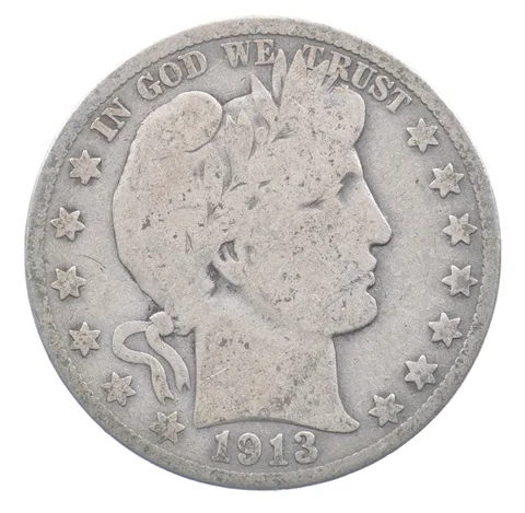 1913-S Barber Half Dollar *9173