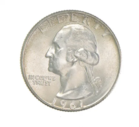 1961-D Washington Quarter- Crusty Original BU a2438