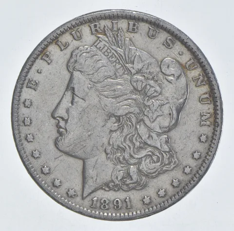 Better 1891 Morgan Silver Dollar - 90% US Coin - Nice Coin *387
