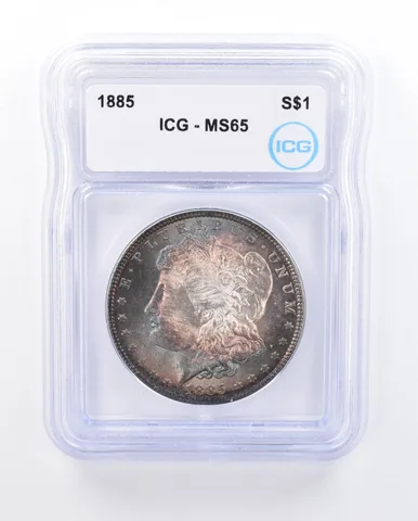 1885 Morgan Silver Dollar MS65 ICG Beautiful Tone *3708