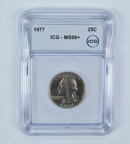 1977 Washington Quarter MS66+ ICG