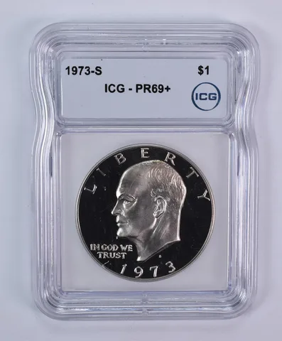 1973-S Eisenhower $1 PR69+ ICG