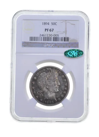 PF67 1894 Barber Half Dollar - CAC - Graded NGC a5744