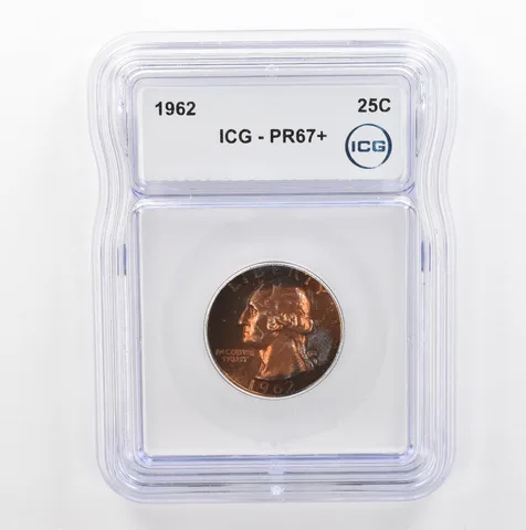 1962 Washington Quarter PR67+ ICG Beautiful Tone *5358