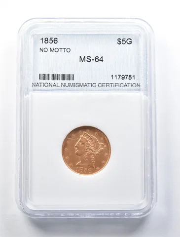 1856 $5 Liberty Head Gold Half Eagle No Motto *0958
