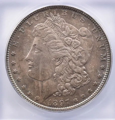 1897 Morgan Silver Dollar MS64 ICG Beautiful Tone *2404