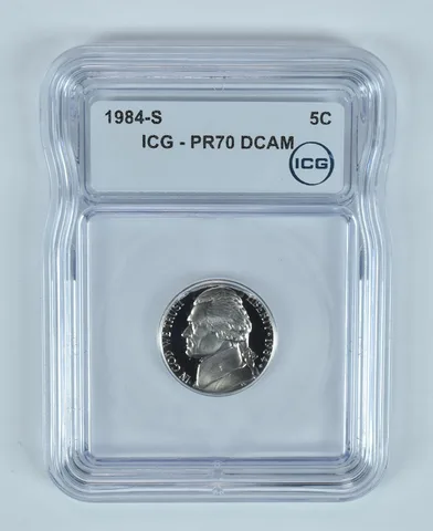 1984-S Jefferson Nickel PR70 DCAM ICG