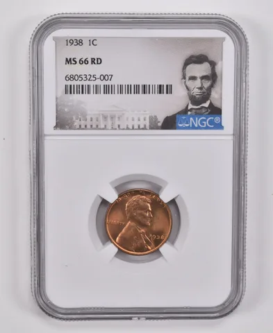 1938 Lincoln Wheat Cent MS66 RD NGC Special Label