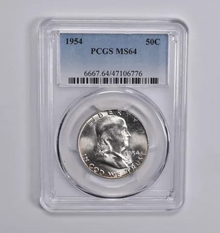 1954 Franklin Half Dollar MS64 PCGS Blue Label