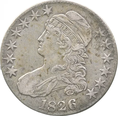 1826 Capped Bust Half Dollar 120a R4 *8139