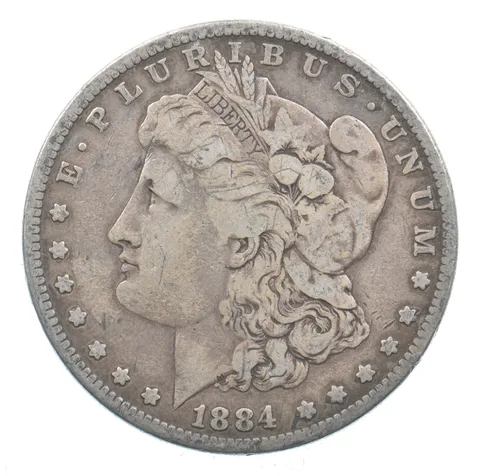 Early - 1884 Morgan Silver Dollar - 90% US Coin *785