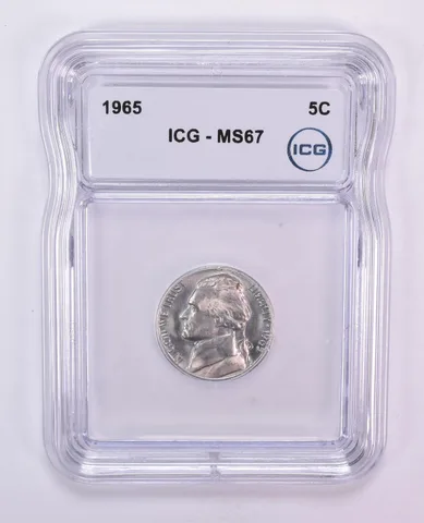 1965 Jefferson Nickel MS67 ICG