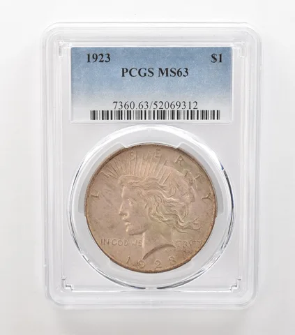 1923 Peace Silver Dollar MS63 PCGS Beautiful Tone a6917
