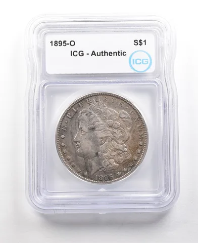 1895-O Morgan Silver Dollar Authentic ICG *6314