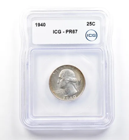 1940 Washington Quarter PR67 ICG *0150