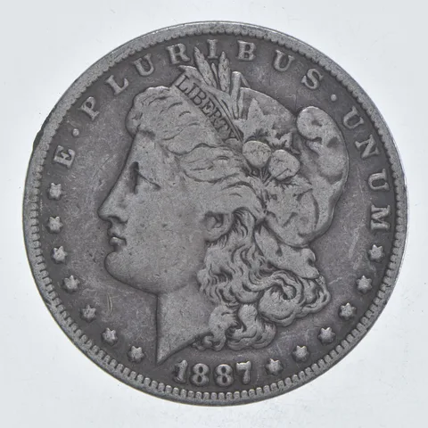 Early - 1887-O Morgan Silver Dollar - 90% US Coin *003