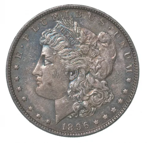 1896 Morgan Silver Dollar Crazy Color *4345