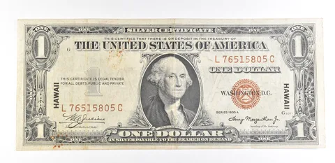 1935 A $1 Silver Certificate Hawaii Fr#2300 Nice AU Occupation WWII Note *9304