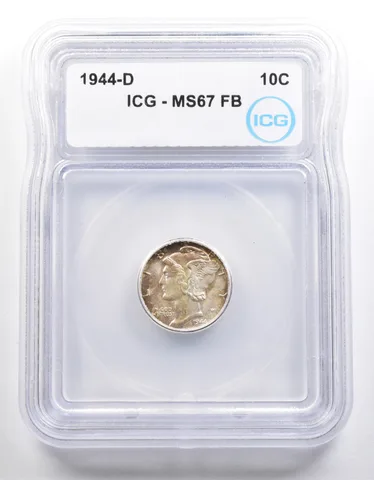 1944-D Mercury Dime MS67 FB ICG *4033