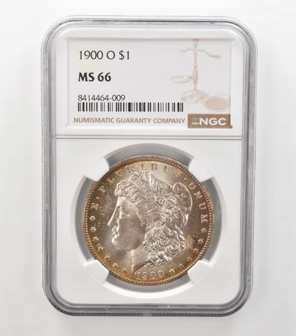 1900-O Morgan Silver Dollar MS66 NGC Beautiful Tone a6895