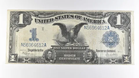 1899 $1 United States Black Eagle Silver Certificate Large Note FR#236 *0760