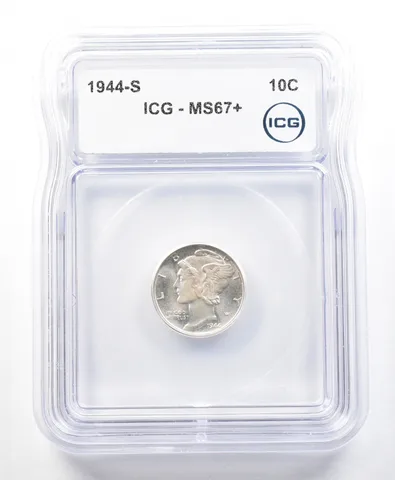1944-S Mercury Dime MS67+ ICG a2257