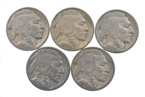BETTER Lot 1929-D 1929-S 1929-D 1928-S 1928-D Buffalo Nickel Collection *026